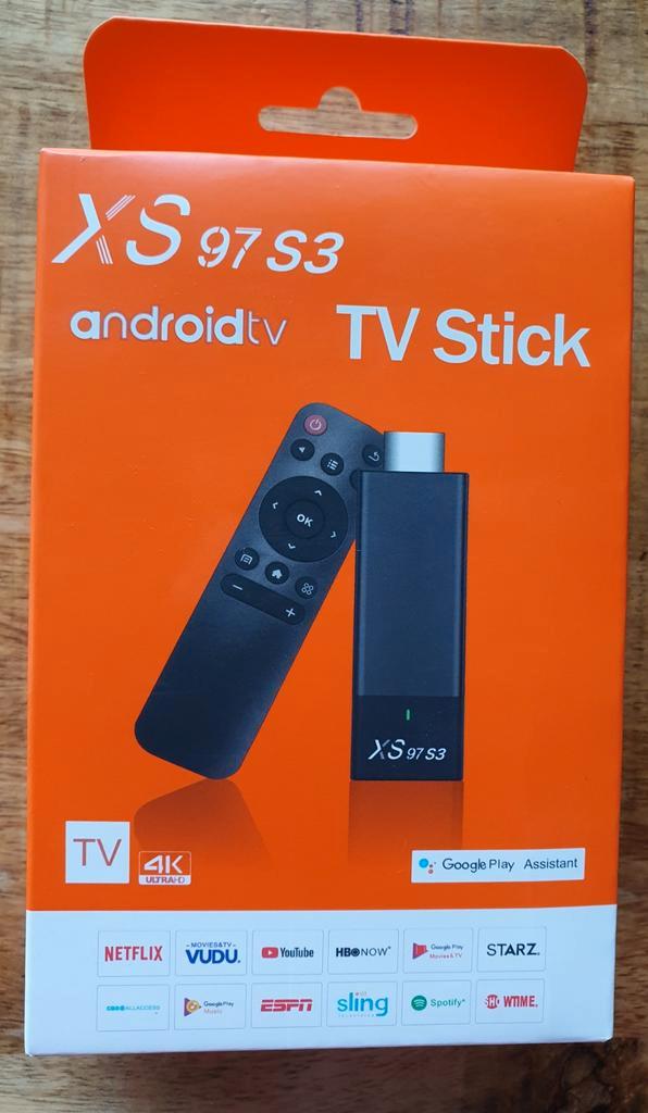 Android TV Stick XS97 S3 - Nieuw in Verpakking, Audio, Tv en Foto, Mediaspelers, Nieuw, Zonder harde schijf, HDMI, USB 2.0, Ophalen of Verzenden