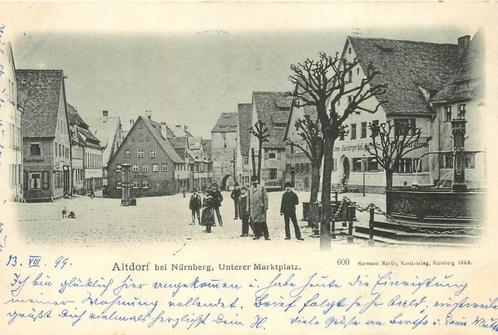 (379-140-023) Altdorf bei Nürnberg Unterer Marktplatz, Verzamelen, Ansichtkaarten | Buitenland, Duitsland, Verzenden