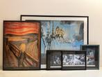 Set van prachtig ingelijste kunstreproducties, Antiek en Kunst, Kunst | Schilderijen | Modern, Ophalen