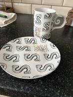 Sint mok en gebaksbordje riviera maison, Huis en Inrichting, Keuken | Servies, Ophalen of Verzenden, Overige stijlen, Kop(pen) en/of Schotel(s)