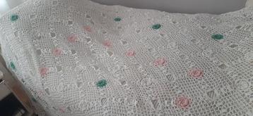 een juweel(tje) deze met de hand gehaakte katoenen sprei beschikbaar voor biedingen