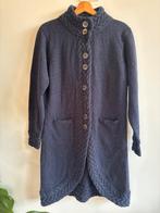 100% wool Irish long lcardigan marine blue donegal sz 40, Kleding | Dames, Truien en Vesten, Maat 38/40 (M), Ophalen of Verzenden