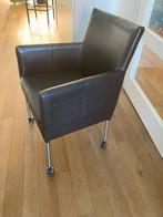 Te koop 4 eetkamerstoel Toledo leer, Huis en Inrichting, Stoelen, Ophalen, Gebruikt, Bruin, Leer
