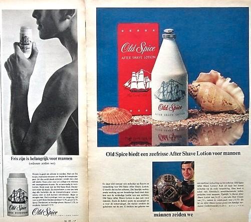 17 vintage advertenties reclames Old Spice jaren 60-70, Verzamelen, Merken en Reclamevoorwerpen, Gebruikt, Overige typen, Ophalen of Verzenden