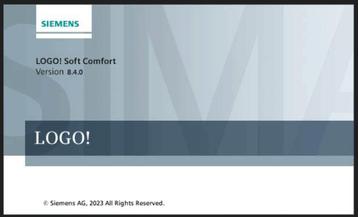 (2.3) Software siemens logo soft comfort V8.4 PLC software c beschikbaar voor biedingen