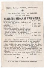 pastoor Albertus N. van Meurs 1807 Amsterdam + 1979 aldaar, Verzenden