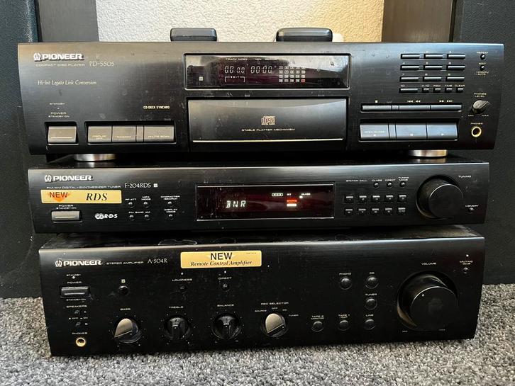 Pioneer stereo set: CD, RDS synthesizer tuner, Amplifier, Audio, Tv en Foto, Stereo-sets, Gebruikt, Cd-speler, Tuner of Radio