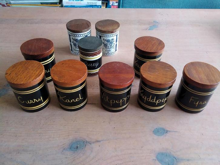 Div. vintage kruidenpotjes o.a. Töreboda Waechtersbach, Huis en Inrichting, Keuken | Servies, Verzenden