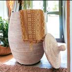 Afrikaanse witte XL mand, Huis en Inrichting, Woonaccessoires | Schalen en Manden, Ophalen of Verzenden, Nieuw, Rond, Riet
