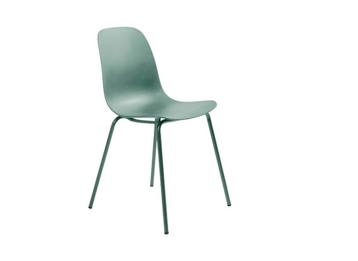 by fonQ Keen Eetkamerstoel - Groen | Van €59,99 p stuk, nu, Huis en Inrichting, Stoelen, Nieuw, Vier, Kunststof, Overige kleuren