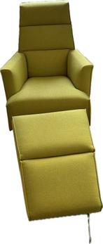Design on Stock mosterdgele fauteuille+hocker, Ophalen, Overige kleuren, Zo goed als nieuw, Modern Design on Stock