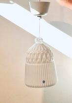 Vintage IKEA  wit glazen hanglamp design Inma Bermudez, Ophalen of Verzenden, Zo goed als nieuw, Kunststof, Minder dan 50 cm