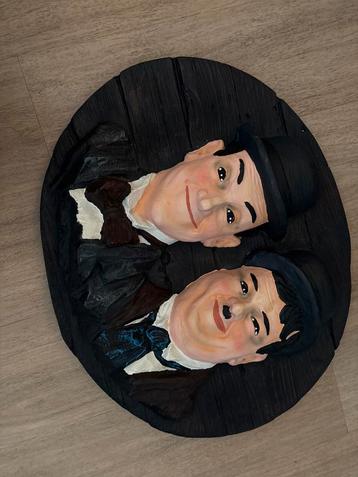 Laurel & Hardy Houten Wanddecoratie beschikbaar voor biedingen