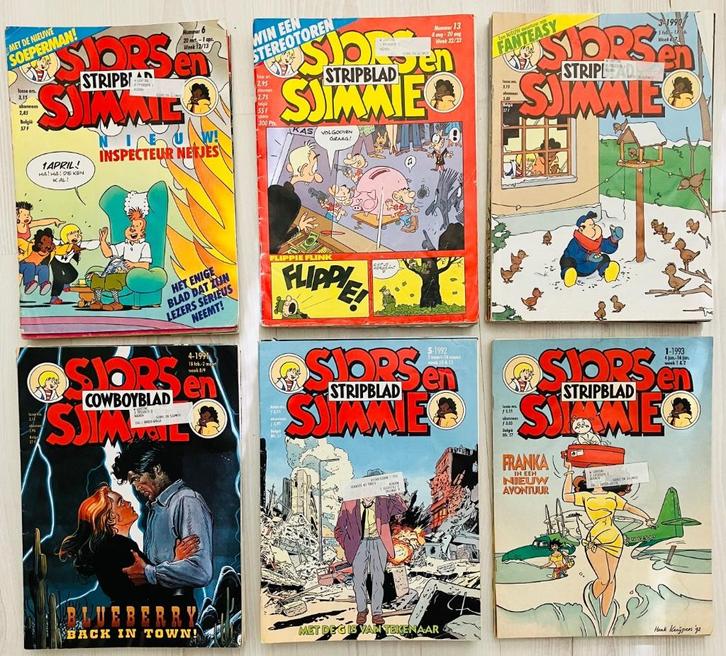 Sjors en Sjimmie stripbladen, Boeken, Strips | Comics, Gelezen, Meerdere comics, Europa, Ophalen of Verzenden