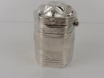 Zilveren lodereindoosje                                  Z48, Antiek en Kunst, Ophalen of Verzenden, Zilver
