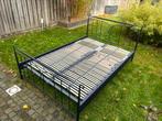 Bedframe met lattenbodems 140 x 210, Ophalen, Gebruikt, 210 cm, Tweepersoons
