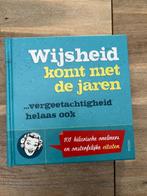 Kadoboek: Wijsheid komt met de jaren, Boeken, Ophalen of Verzenden, Nieuw, Anekdotes en Observaties