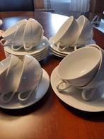 Witte Porseleinen Kopjes & Schotels Rorstrand, Huis en Inrichting, Keuken | Servies, Gebruikt, Ophalen of Verzenden, Overige stijlen