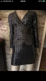Glitter jurkje maat M/L, Kleding | Dames, Maat 38/40 (M), Made in Italy, Verzenden, Zwart