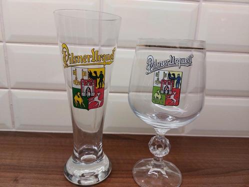 Pilsner Urquell bierglazen 2 stuks, Verzamelen, Biermerken, Zo goed als nieuw, Glas of Glazen, Overige merken, Ophalen of Verzenden