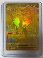Mega Charizard EX Goud 130 / 194  - Zeldzaam!, Ophalen of Verzenden, Zo goed als nieuw, Losse kaart, Foil