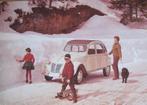 Citroën 2cv- Dans la neige, Verzenden, 1980 tot heden, Ongelopen, Voertuig