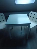 Tafel 70x70 + 2 Ikea stoelen, Huis en Inrichting, Tafels | Eettafels, Ophalen, 50 tot 100 cm, Vierkant, 50 tot 100 cm