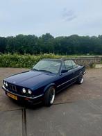 BMW 325i cabrio 1986 Blauw, Auto's, Achterwielaandrijving, Zwart, Cabriolet, Leder