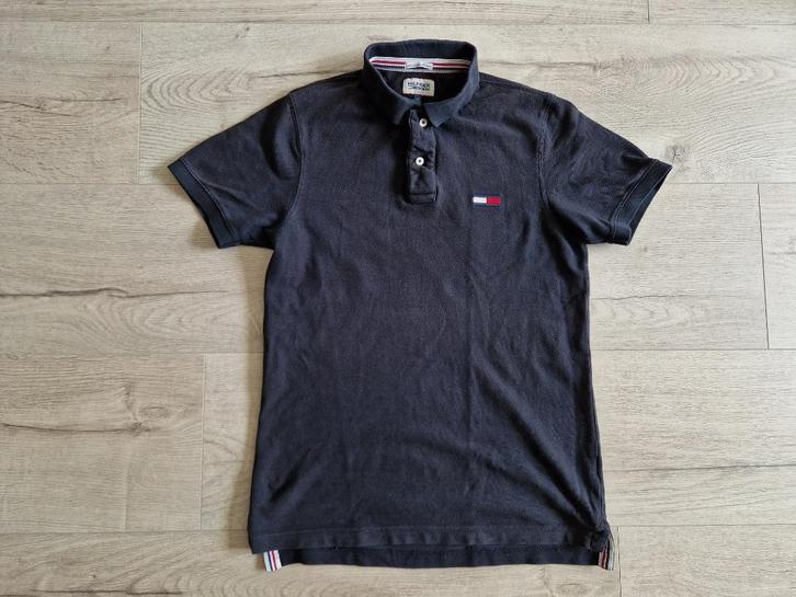 Tommy Hilfiger heren polo (Maat: M), Kleding | Heren, Polo's, Gedragen, Maat 48/50 (M), Zwart, Ophalen of Verzenden