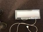 een mooie glazen wandlamp zeg maar nieuw een sieraad in huis, Huis en Inrichting, Lampen | Wandlampen, Ophalen of Verzenden, Nieuw
