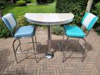 Bel Air 2 Amerikaanse barkrukken sixties fifties , bartafel, 2 krukken, Ophalen, Met voetsteun