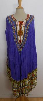 Ibiza/hippie/Afrika/ethnic print jurk! one size/XL, Verzenden, Paars, Maat 46/48 (XL) of groter, Zo goed als nieuw
