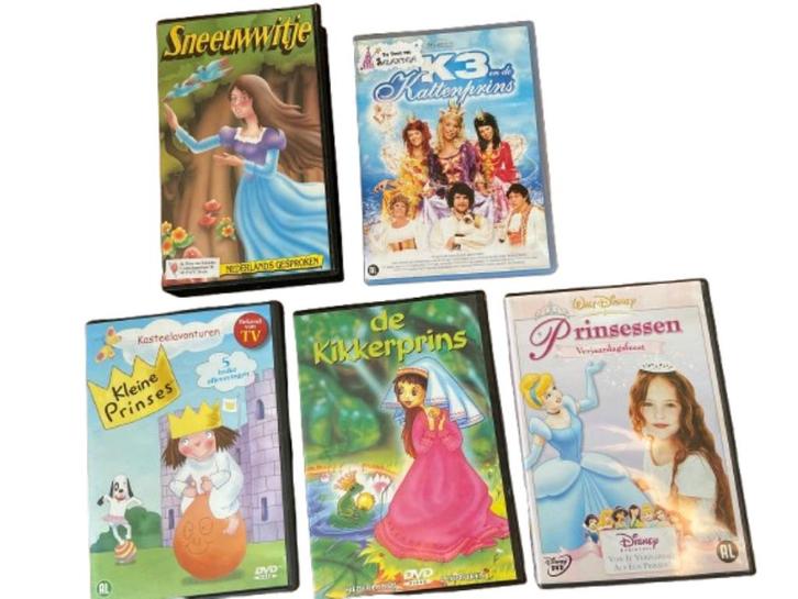 Prinsessen dvd's: K3, De Kleine Prinses, prinsessenfeest ea, Cd's en Dvd's, Dvd's | Kinderen en Jeugd, Zo goed als nieuw, Film