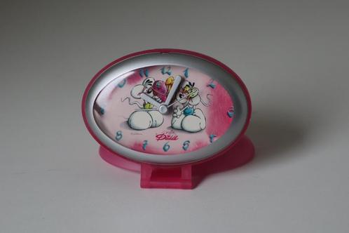 Diddl reis wekker kleur roze., Witgoed en Apparatuur, Wekkers, Gebruikt, Analoog, Ophalen of Verzenden