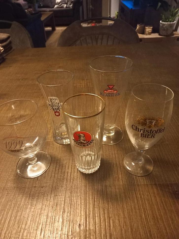 Diverse Bierglazen Verzameling, Verzamelen, Biermerken, Gebruikt, Glas of Glazen, Ophalen of Verzenden