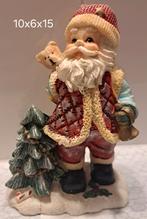 Kerstman beeldje met boom en teddybeer, Diversen, Kerst, Ophalen of Verzenden, Gebruikt