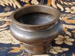 Prachtige zware antieke Oosterse pot van brons 12 cm., Antiek en Kunst, Ophalen of Verzenden, Brons