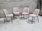 !!ACTIE!! Set van 4 eetkamerstoelen Ella Bouclé - Zand, Nieuw