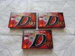 TDK Cassettebandjes 3x 90 min - Geseald, Cd's en Dvd's, Cassettebandjes, 2 t/m 25 bandjes, Overige genres, Ophalen of Verzenden
