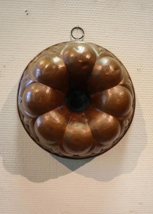 Antieke koperen tulband, cakevorm, Antiek en Kunst, Antiek | Keukenbenodigdheden, Ophalen of Verzenden