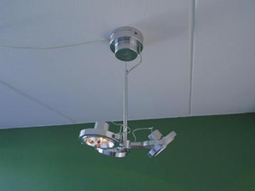 Ikea strakke, verstelbare rvs hanglamp met 3 draaibare spots
