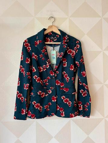 King Louie Daisy Blazer jasje colbert petrolblauw S/36 NIEUW beschikbaar voor biedingen