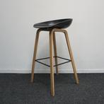 HAY About a Stool AAS32 Barkrukken | Zwart / Eiken | 75 cm, Huis en Inrichting, Barkrukken, -, -, 60 tot 90 cm, Ophalen of Verzenden