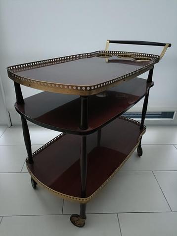 Antiek serveerwagen, vintage bedienings trolley, koffie/thee beschikbaar voor biedingen