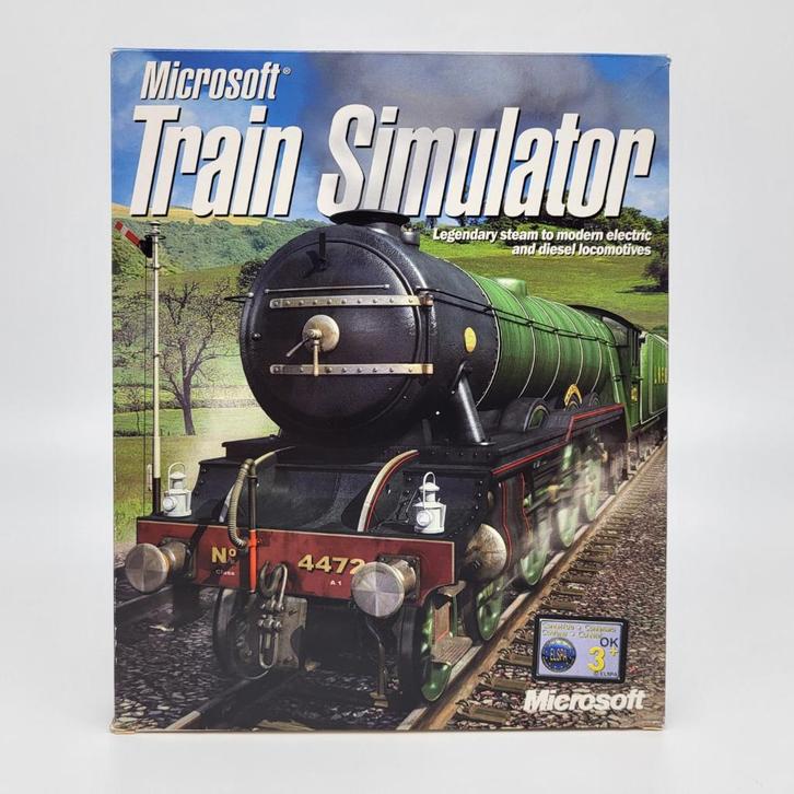 Microsoft Train Simulator 1.0 PC Big Box, Spelcomputers en Games, Games | Pc, Zo goed als nieuw, Simulatie, 1 speler, Vanaf 7 jaar