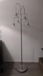 Vintage vloerlamp matglazen kapjes, Ophalen of Verzenden, Gebruikt, Glas, 150 tot 200 cm