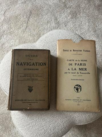 Oude Franse Navigatie Boekjes & Kaarten + Brief beschikbaar voor biedingen