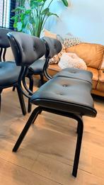 4 Dutchbone Blackwood eetkamerstoelen – zwart – nette staat, Huis en Inrichting, Stoelen, Ophalen, Gebruikt, Zwart, Hout