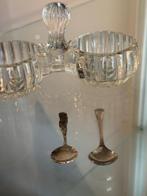 Antiek Peper en Zoutstel met Lepeltjes, Antiek en Kunst, Antiek | Glas en Kristal, Ophalen