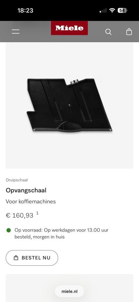 Miele espressomachine onderdelen o.a. CVA 4085, Witgoed en Apparatuur, Koffiemachine-accessoires, Gebruikt, Ophalen